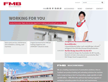 Tablet Screenshot of fmb-machinery.com